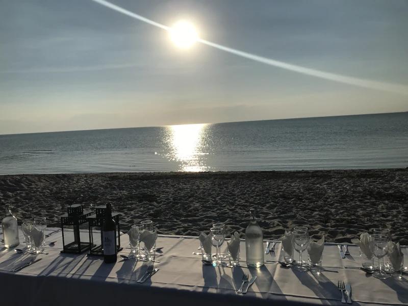 Smuk middag på Stranden på Samsø